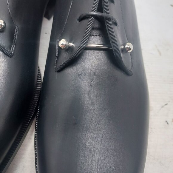 Christian Louboutin Black Chambeliss Leather Oxford Shoe - Picture 10 of 12